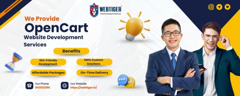 OpenCart Website Development Services – Build a Powerful & Scalable eCommerce Store with WebTiger Technologies